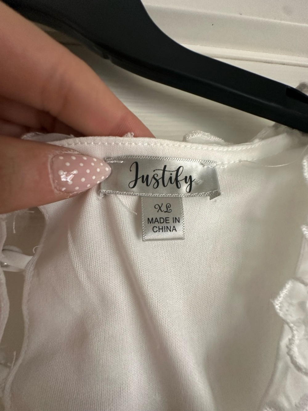 Justify White Ruffle Detail Mini Dress - Picture 4 of 4